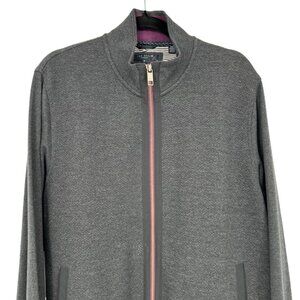 Ted Baker London Mens Multy Full Zip Jacket Gray Size XL